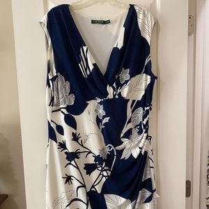 Ralph Lauren dress in blue and white